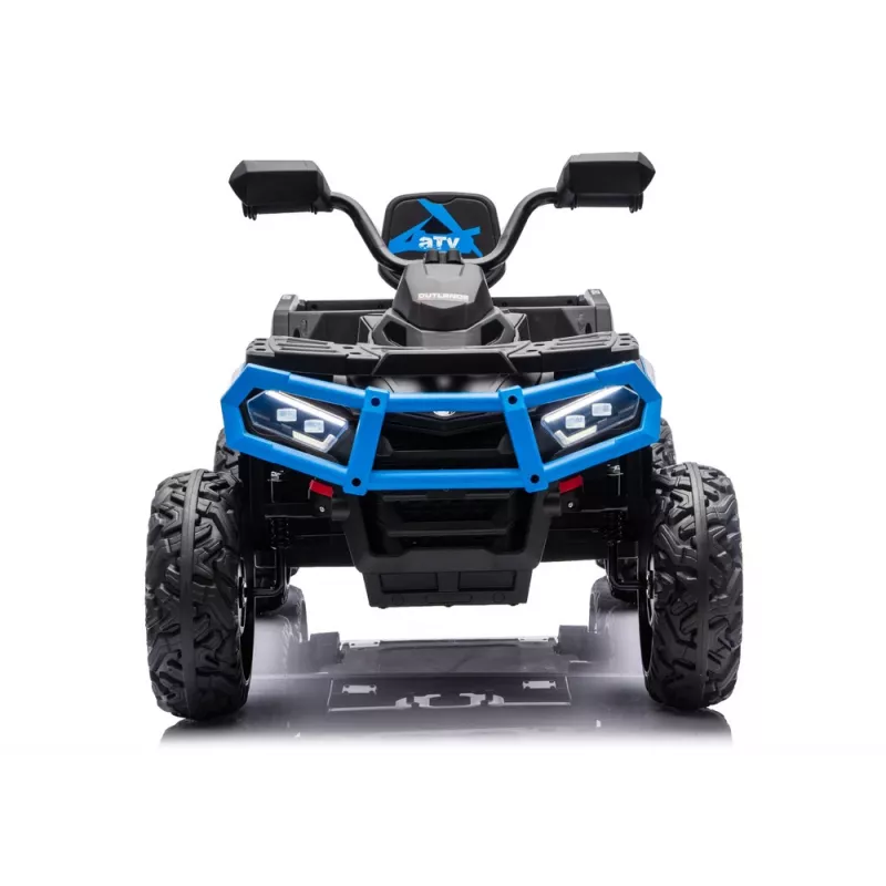 LEAN CARS Quad ATV na akumulator 6 kół z przyczepą JC606 24V 4x4 Niebieski