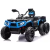LEAN CARS Quad ATV na akumulator 6 kół z przyczepą JC606 24V 4x4 Niebieski