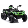 LEAN CARS Quad ATV na baterie 6 kół z przyczepą JC606 24V 4x4 Zielony