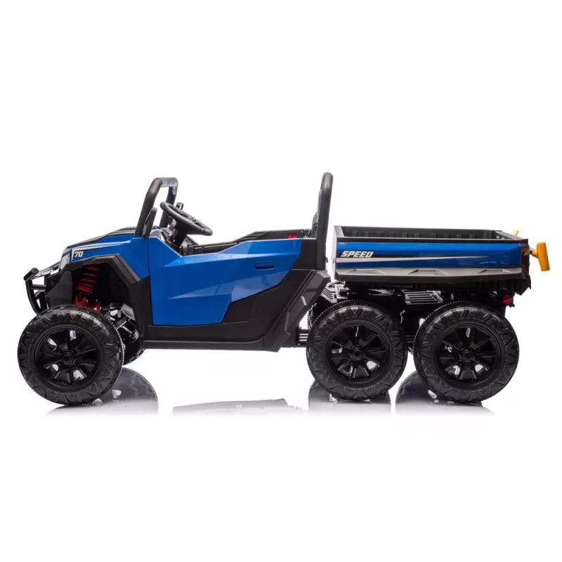 LEAN CARS Pojazd na baterie 6 kół XB-1038A 4x4 24V Niebieski