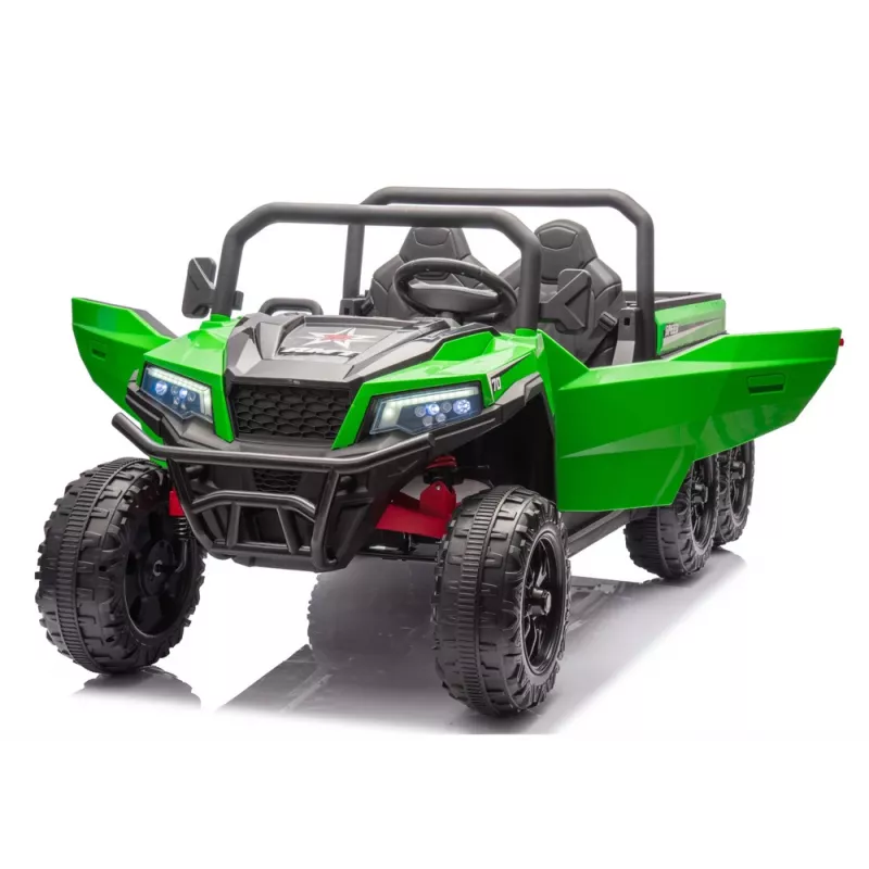 LEAN CARS Pojazd na baterie 6 kół XB-1038A 4x4 24V Zielony