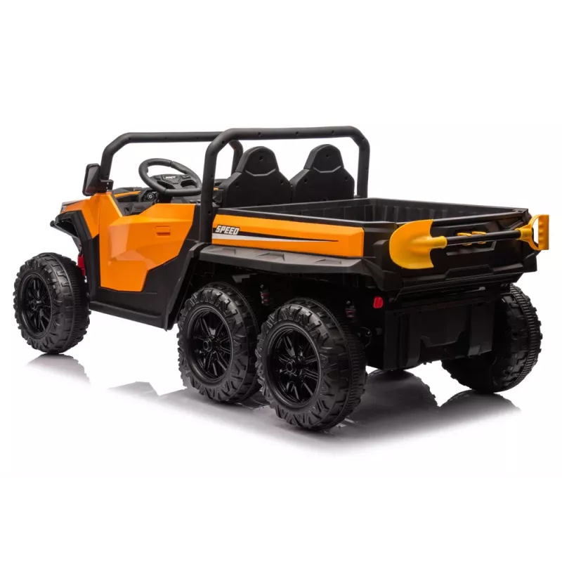 LEAN CARS Pojazd na baterie 6 kół XB-1038A 4x4 24V Pomarańczowy