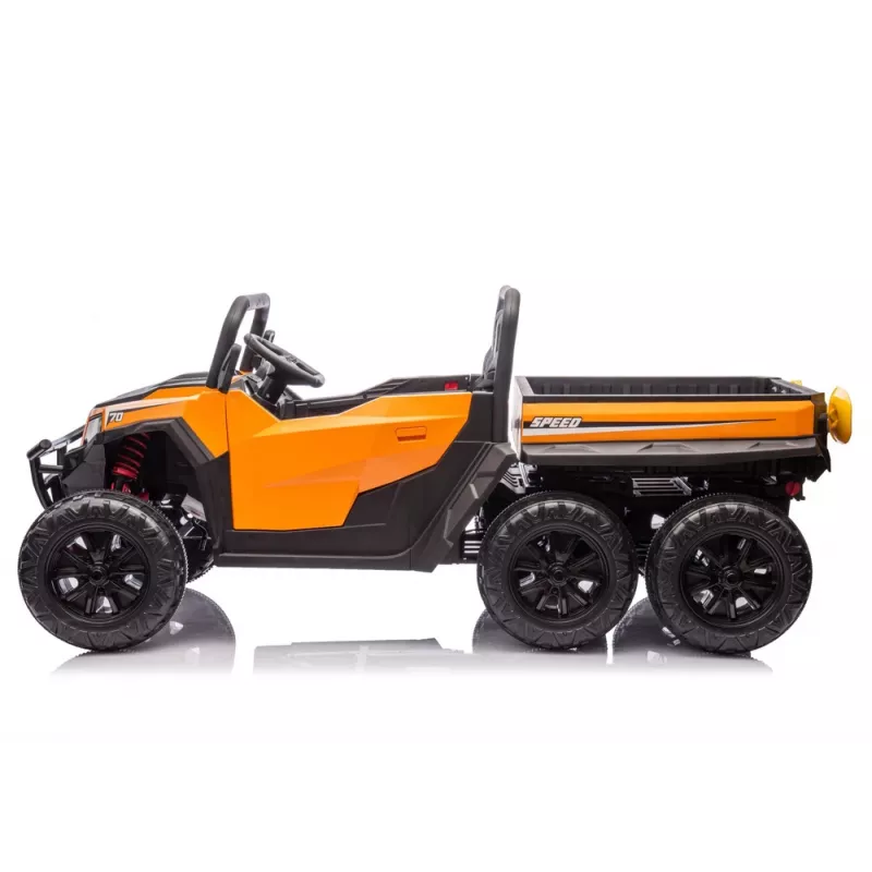 LEAN CARS Pojazd na baterie 6 kół XB-1038A 4x4 24V Pomarańczowy