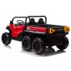 LEAN CARS Pojazd na baterie 6 kół XB-1038A 4x4 24V Czerwony