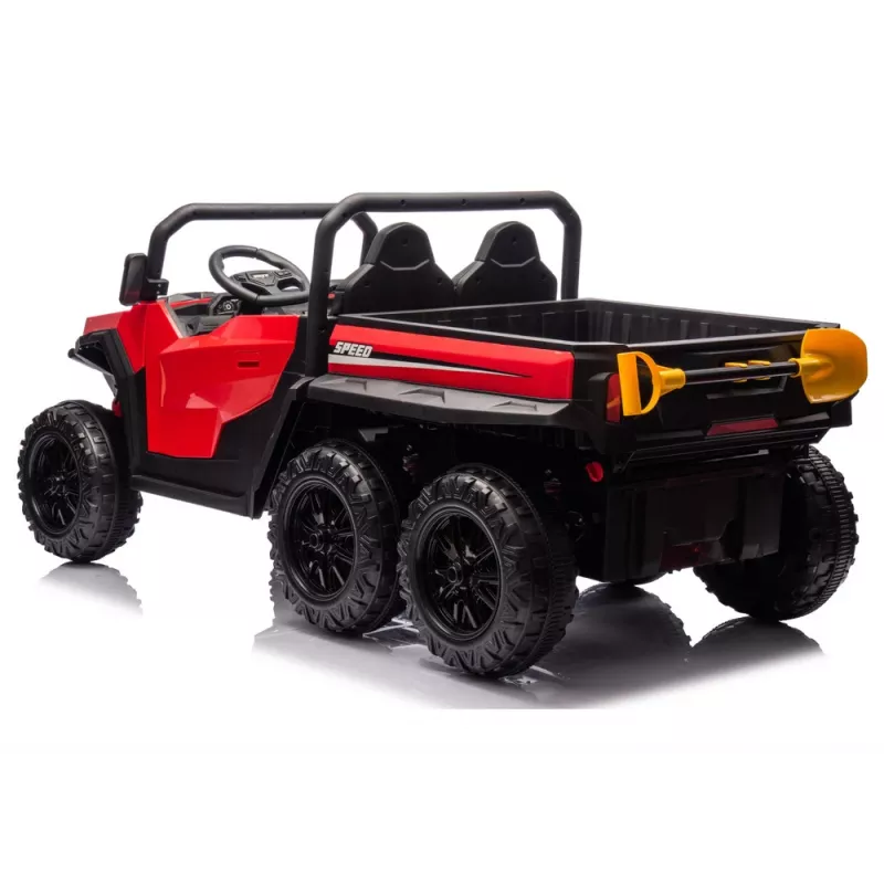 LEAN CARS Pojazd na baterie 6 kół XB-1038A 4x4 24V Czerwony