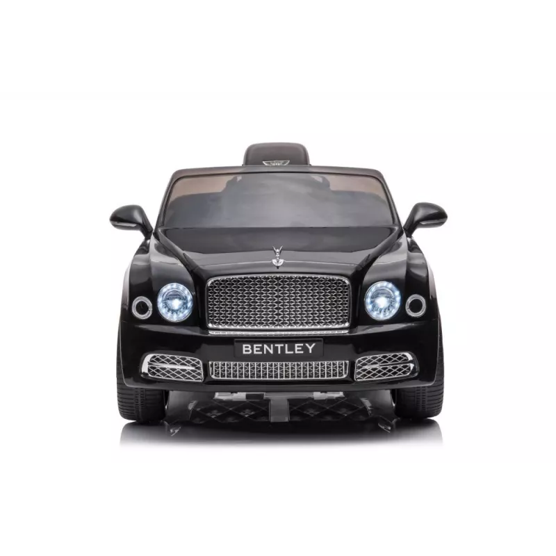 Samochodzik elektryczny dla dzieci LEAN CARS Bentley Mulsanne, 12V, czarny połysk, pilot, MP3, diody LED, koła EVA, 3-6 lat, maks. 30 kg