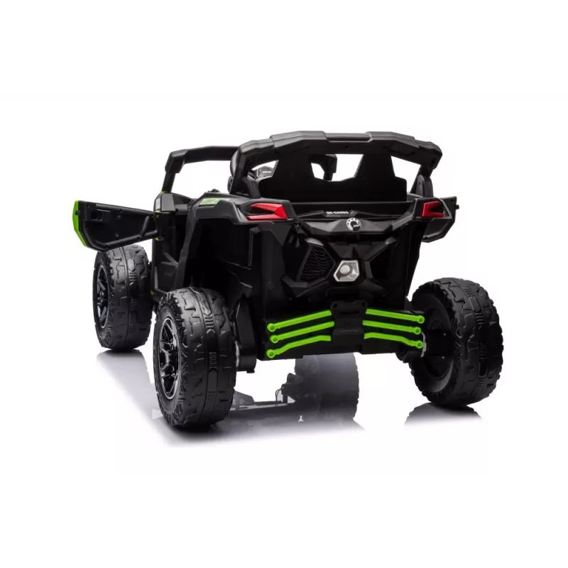 LEAN CARS Buggy zasilany baterią Can-Am DK-CA003, malowany na zielono