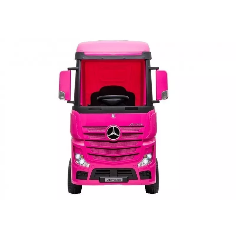 LEAN CARS Samochód elektryczny Mercedes Actros Truck Różowy 4x4 z MP3 LED Pilot