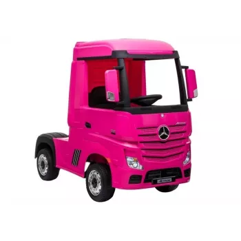 LEAN CARS Samochód elektryczny Mercedes Actros Truck Różowy 4x4 z MP3 LED Pilot