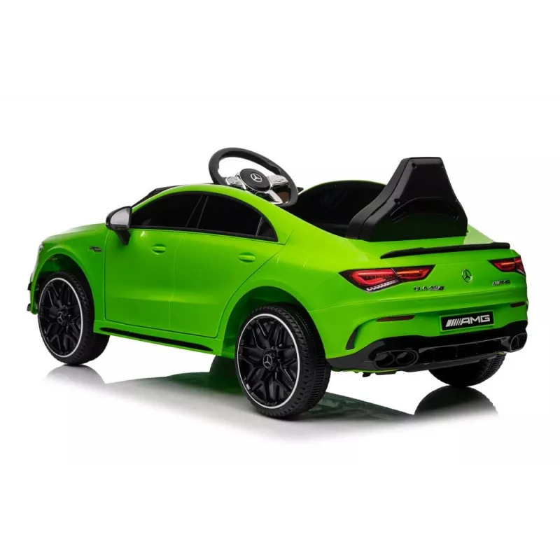 LEAN CARS Samochód na baterię Mercedes CLA 45s AMG Zielony 4x4