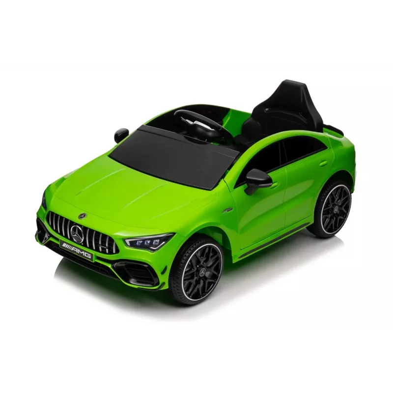 LEAN CARS Samochód na baterię Mercedes CLA 45s AMG Zielony 4x4