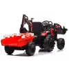 Koparka akumulatorowa LEAN CARS z przyczepą SX2068 Czerwona