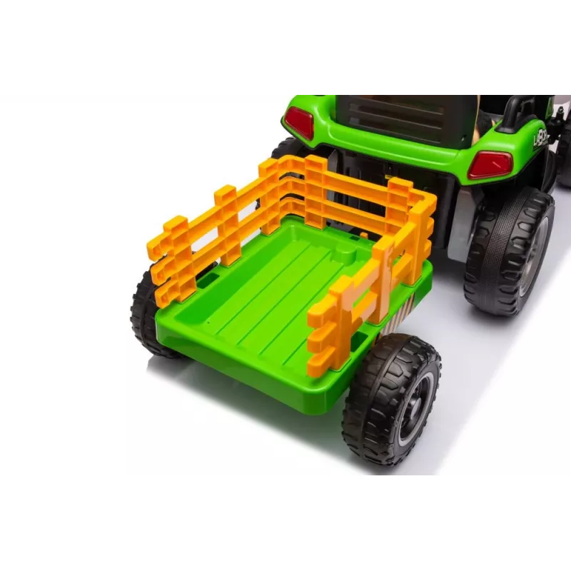 LEAN CARS Tractor zasilany bateryjnie BBH-030 Zielony 12V z pilotem rodzicielskim