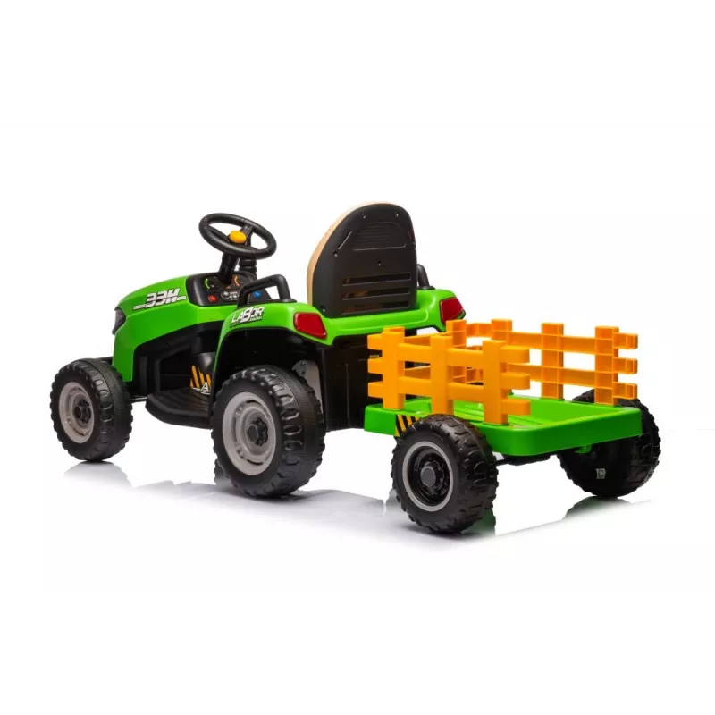 LEAN CARS Tractor zasilany bateryjnie BBH-030 Zielony 12V z pilotem rodzicielskim