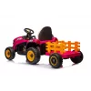 LEAN CARS Traktor na baterię BBH-030 Różowy