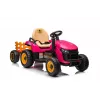 LEAN CARS Traktor na baterię BBH-030 Różowy