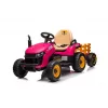 LEAN CARS Traktor na baterię BBH-030 Różowy
