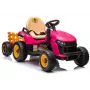 LEAN CARS Traktor na baterię BBH-030 Różowy