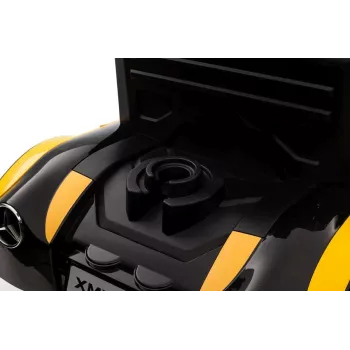 LEAN CARS Battery-Powered Truck Mercedes XMX622 Yellow LED Lights