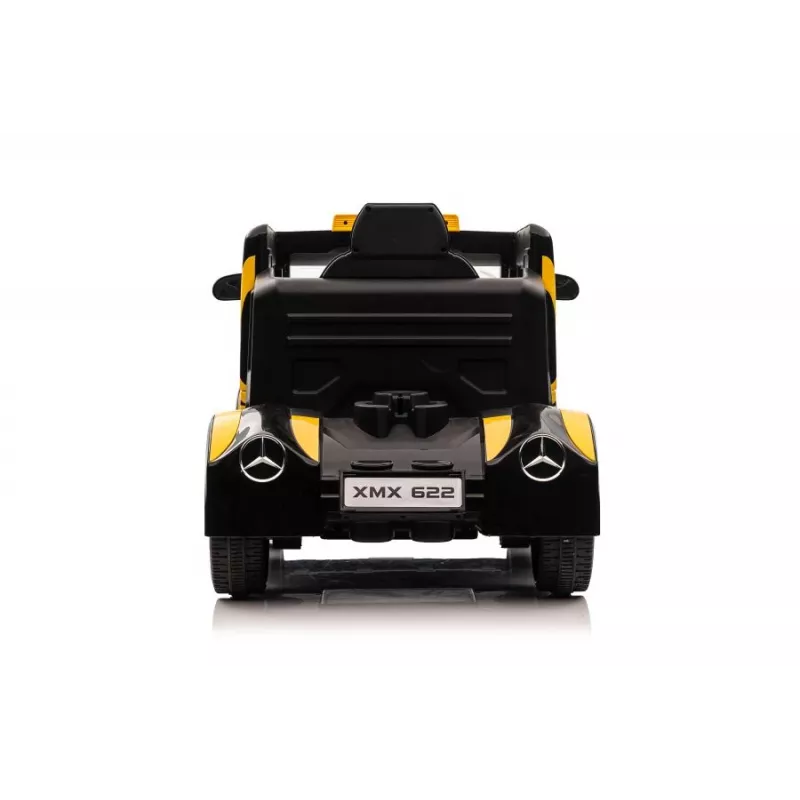 LEAN CARS Battery-Powered Truck Mercedes XMX622 Yellow LED Lights