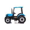 LEAN CARS Traktor na baterie A011 24V Niebieski – Zabawka jezdna z silnikami 2x200W, pilotem, światłami LED, Bluetooth