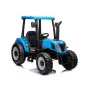 LEAN CARS Traktor na baterie A011 24V Niebieski – Zabawka jezdna z silnikami 2x200W, pilotem, światłami LED, Bluetooth