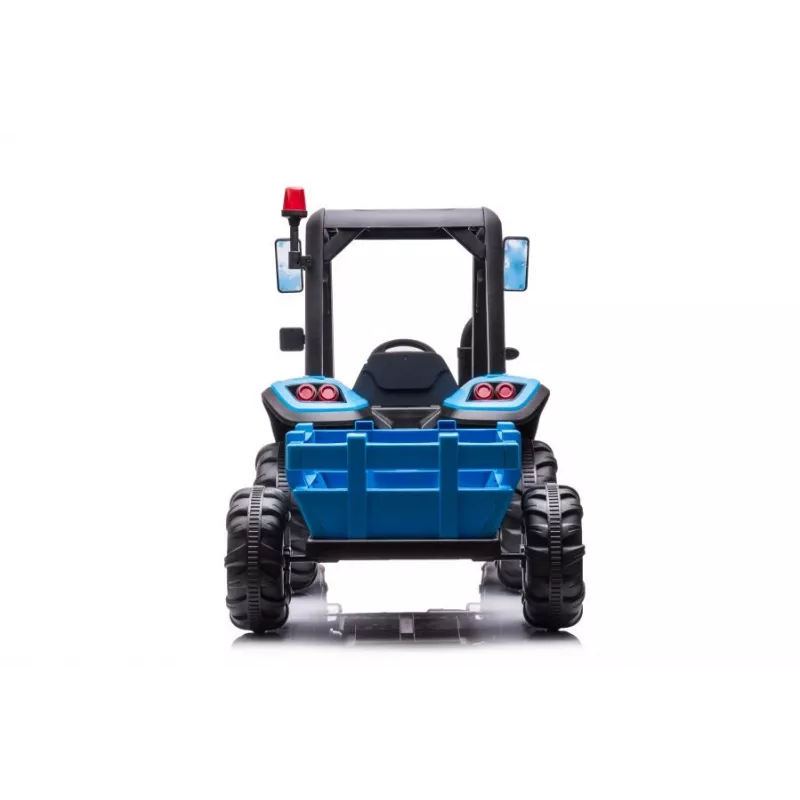 LEAN CARS Ciągnik na baterię BLT-206 Niebieski 12V z przyczepą i pilotem