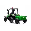 LEAN CARS Traktor na baterie BLT-206 Zielony z odpinaną przyczepą, 12V dla dzieci 3-8 lat, 2x45W, koła EVA, pilot