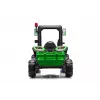 LEAN CARS Traktor na baterie BLT-206 Zielony z odpinaną przyczepą, 12V dla dzieci 3-8 lat, 2x45W, koła EVA, pilot