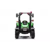 LEAN CARS Traktor na baterie BLT-206 Zielony z odpinaną przyczepą, 12V dla dzieci 3-8 lat, 2x45W, koła EVA, pilot