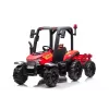 LEAN CARS Traktor na baterie BLT-206 Czerwony, 12V 7Ah, 2x35W, pojazd dla dzieci z pilotem i przyczepą