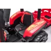 LEAN CARS Traktor na baterie BLT-206 Czerwony, 12V 7Ah, 2x35W, pojazd dla dzieci z pilotem i przyczepą