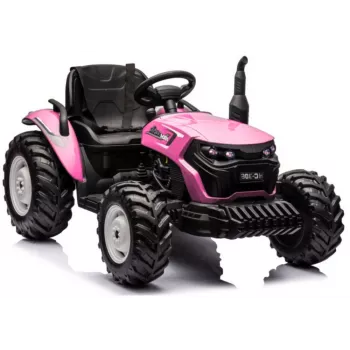 LEAN CARS Traktor na baterie HC-306 Różowy 24V