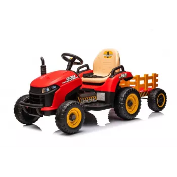 LEAN CARS BBH-030 Czerwony Traktor na Baterię