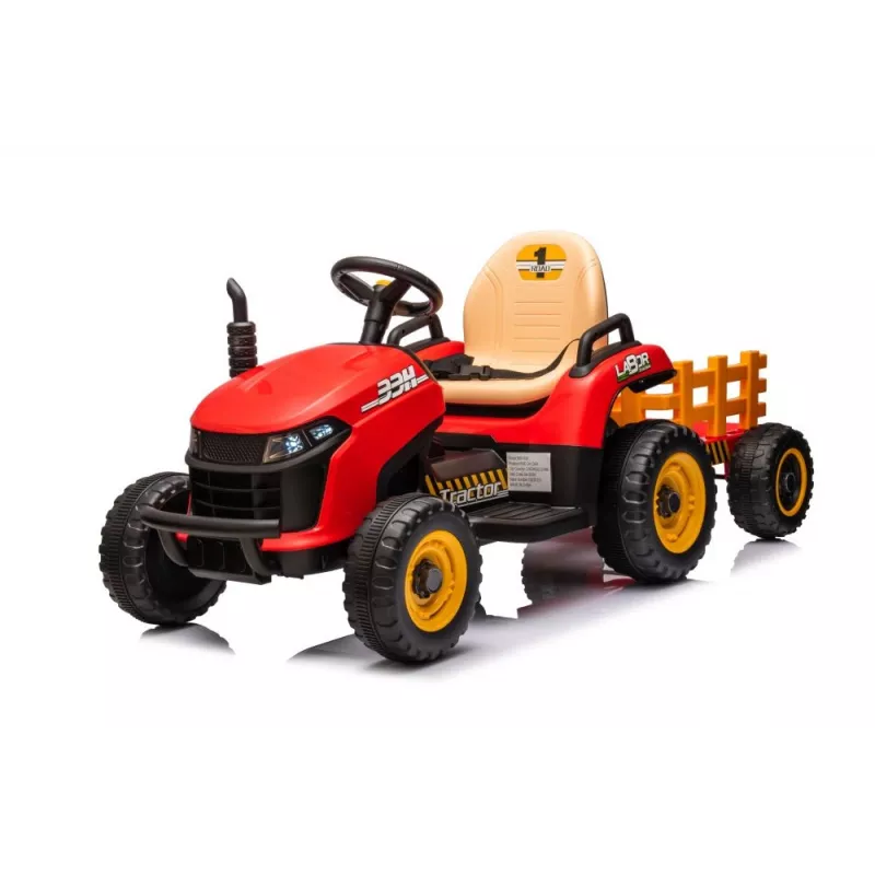 LEAN CARS BBH-030 Czerwony Traktor na Baterię