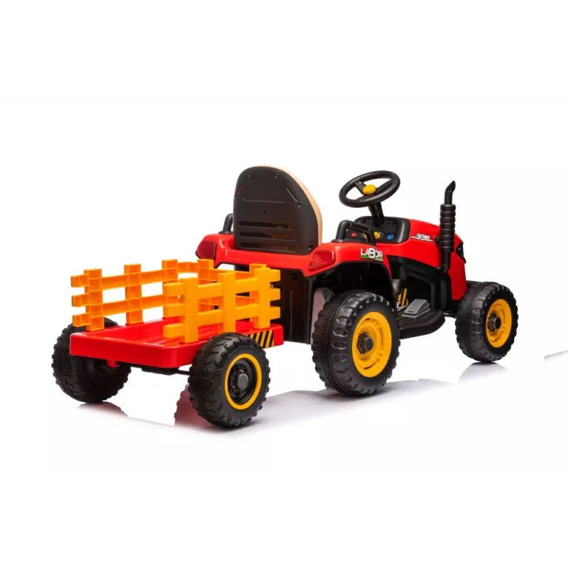 LEAN CARS BBH-030 Czerwony Traktor na Baterię