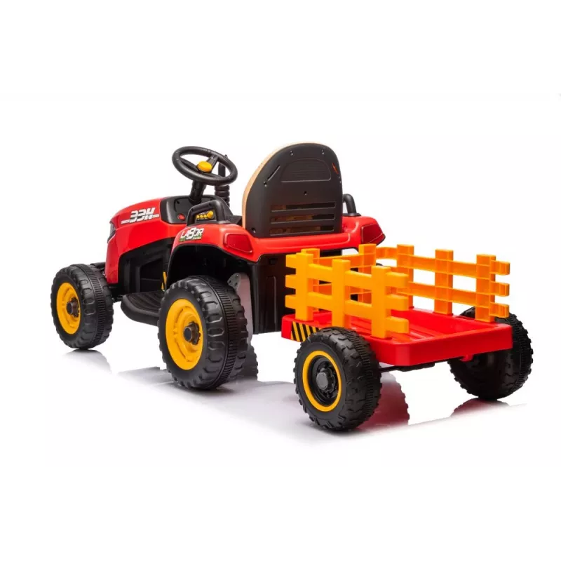 LEAN CARS BBH-030 Czerwony Traktor na Baterię