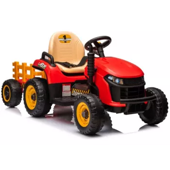 LEAN CARS BBH-030 Czerwony Traktor na Baterię