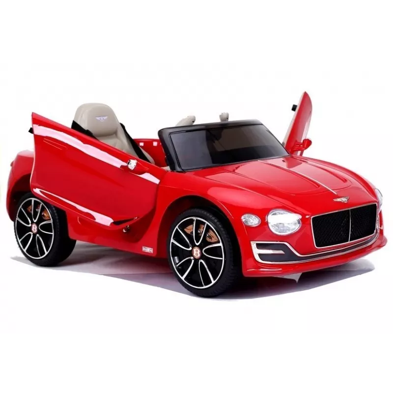 LEAN CARS Bentley Continental GT 12V Elektryczny samochodzik do jazdy - czerwony lakierowany
