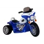 LEAN CARS Niebieski Elektryczny Motocykl Jeździk JT568 Policja dla Dzieci LED