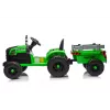 LEAN CARS CH9959B Traktor na baterie z przyczepą, jasnozielony, 24V