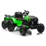 LEAN CARS CH9959B Traktor na baterie z przyczepą, jasnozielony, 24V