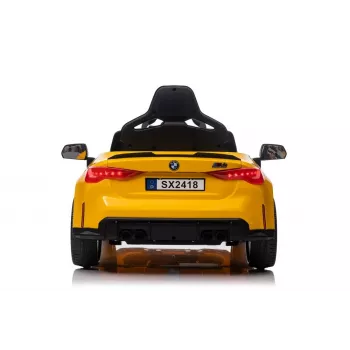 LEAN CARS Elektryczny samochodzik BMW M4 Żółty