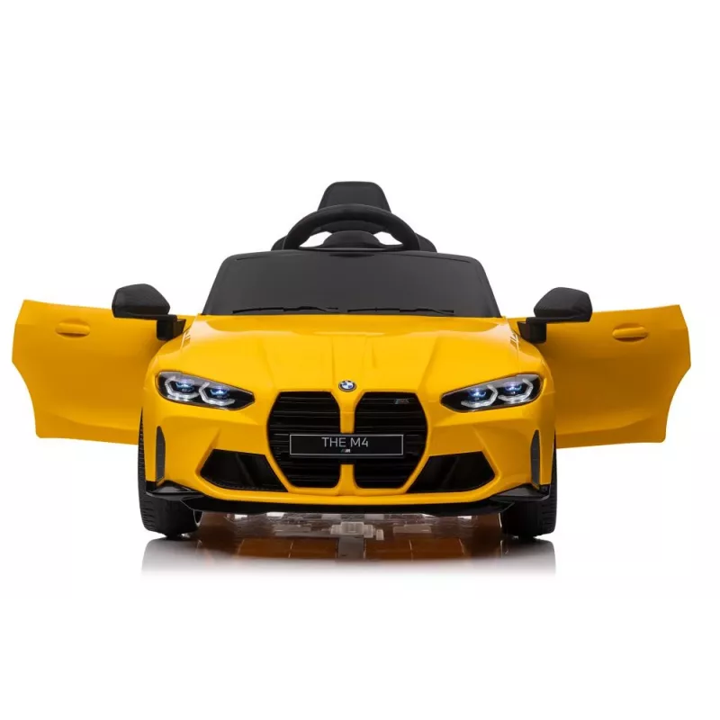 LEAN CARS Elektryczny samochodzik BMW M4 Żółty