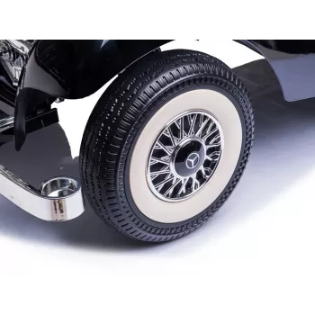 LEAN CARS Elektryczny samochodzik dla dzieci Mercedes 540K Classic Premium LED MP3 Czarny