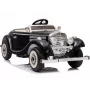 LEAN CARS Elektryczny samochodzik dla dzieci Mercedes 540K Classic Premium LED MP3 Czarny