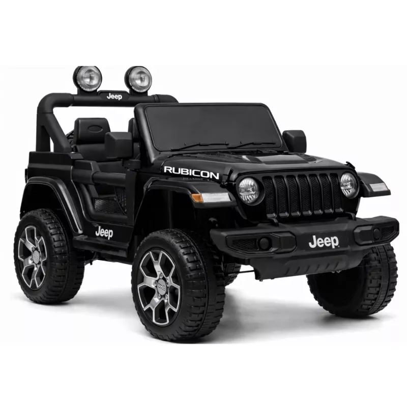 LEAN CARS Elektryczny samochodzik Jeep Rubicon 4x4 Czarny