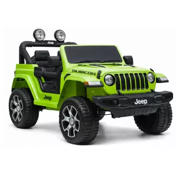 LEAN CARS Elektryczny samochodzik Jeep Rubicon 4x4 Zielony