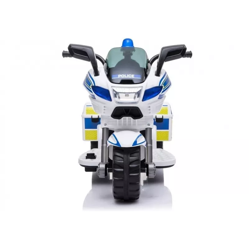 LEAN CARS Elektryczny Motocykl Policyjny dla Dzieci TR1912 Biały