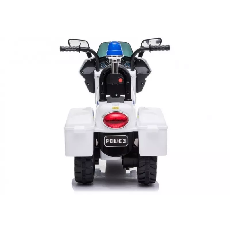 LEAN CARS Elektryczny Motocykl Policyjny dla Dzieci TR1912 Biały